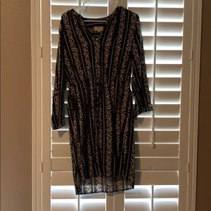 Vertical stripe dress